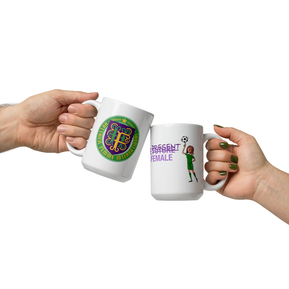 Hattrick Femme mug